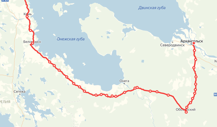 Автодорога санкт петербург мурманск карта с километражем